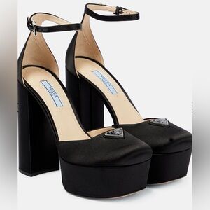 Prada Black Platform Heels